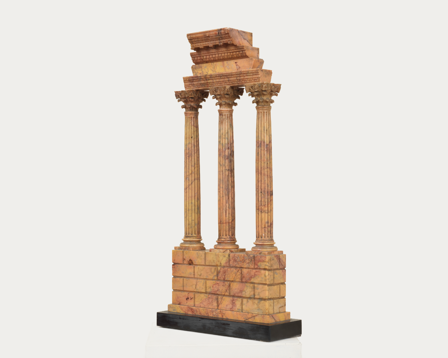 Architectural Tempietto with Three Columns