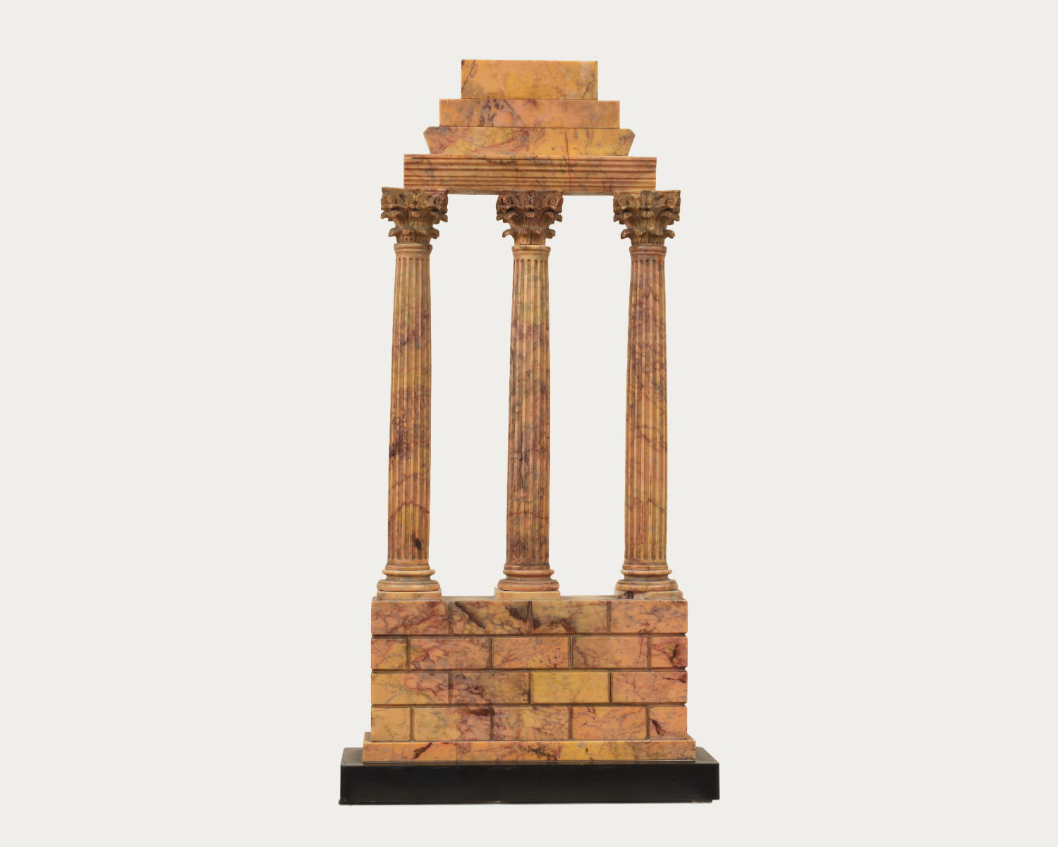 Architectural Tempietto with Three Columns